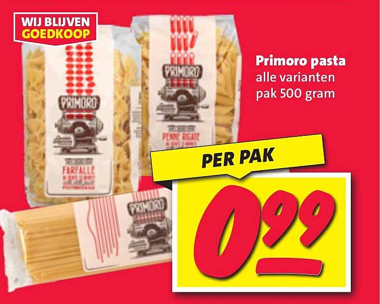 Primoro pasta alle varianten pak 500 gram