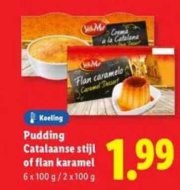 Pudding Catalaanse stijl of flan karamel