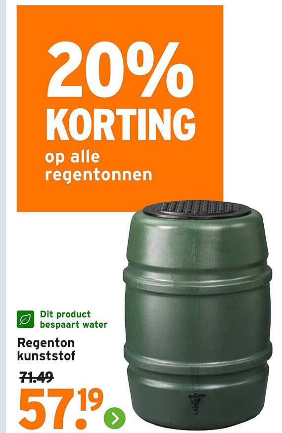 Regenton kunststof
