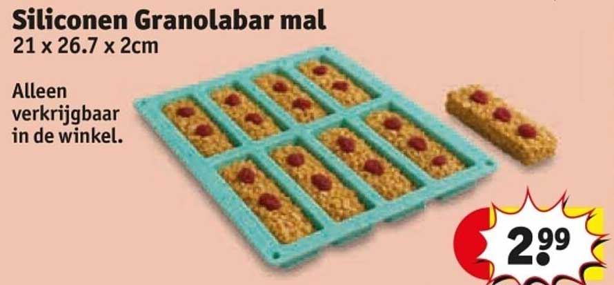 Siliconen Granolabar mal