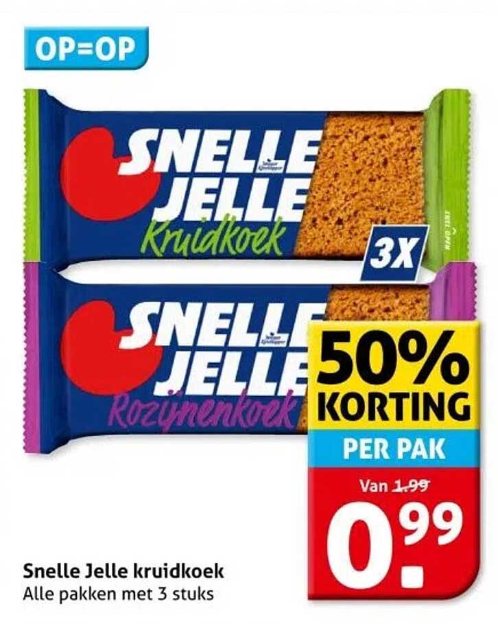 Snelle Jelle kruidkoek
