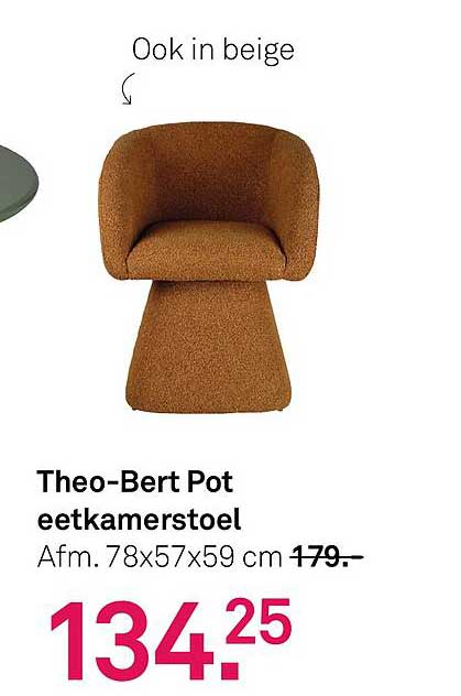 Theo-Bert Pot eettafelstoel