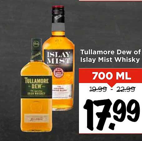 Tullamore Dew of Islay Mist Whisky