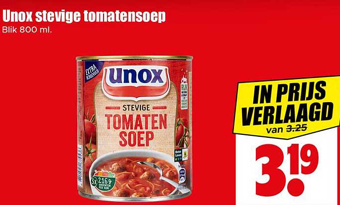 Unox stevige tomatensoep