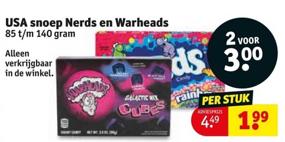 USA snoep Nerds en Warheads