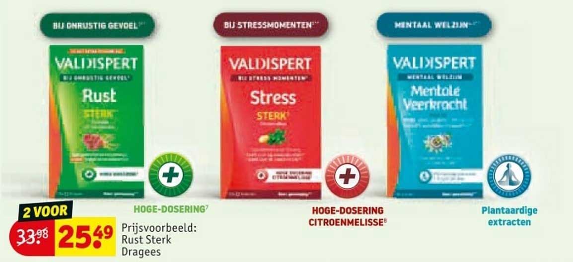 VALDISPERT bij onrustig gevoel, Stress en Mentale Veerkracht 2 voor 25,49