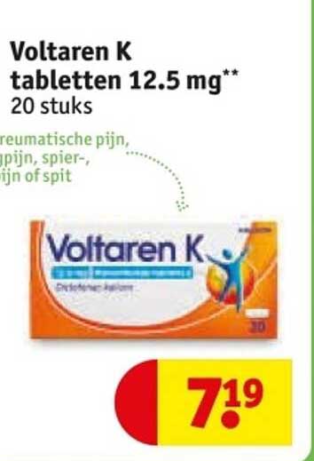 Voltaren K tabletten 12.5 mg** 20 stuks