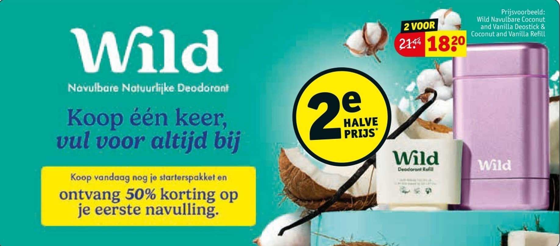 Wild Navulbare Natuurlijke Deodorant