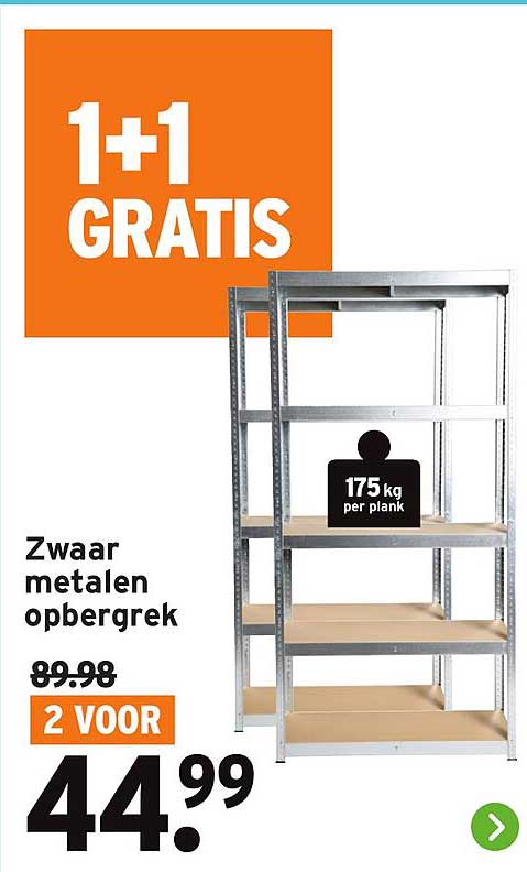 Zwaar metalen opbergrek