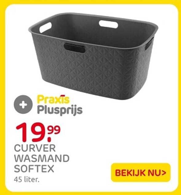 Curver Softex wasmand 45L Antraciet 57x37x27cm - €15,35