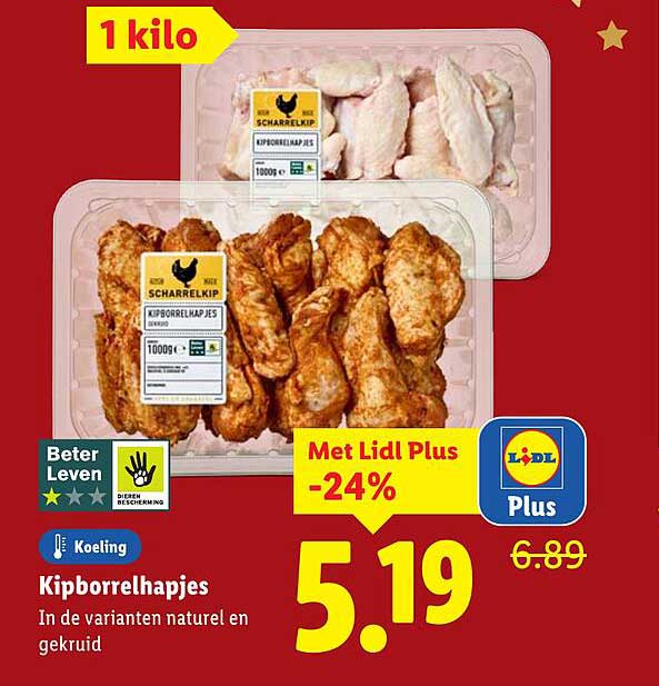 Kipborrelhapjes