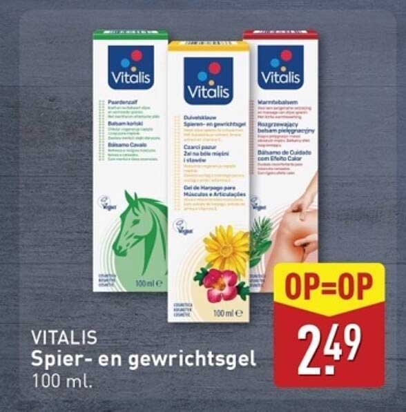 VITALIS Spier- en gewrichtsgel 100 ml.