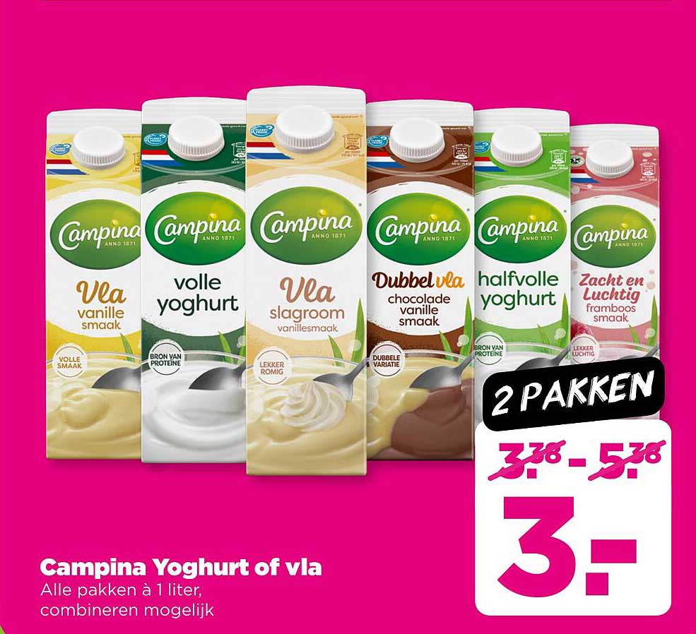 Campina Yoghurt Of Vla Aanbieding Bij PLUS FolderFeest nl campina-yoghurt-of-vla-aanbieding-bij-plus-folderfeest-nl