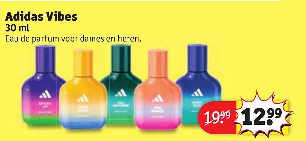 Adidas Vibes 30 ml Eau de parfum voor dames en heren.