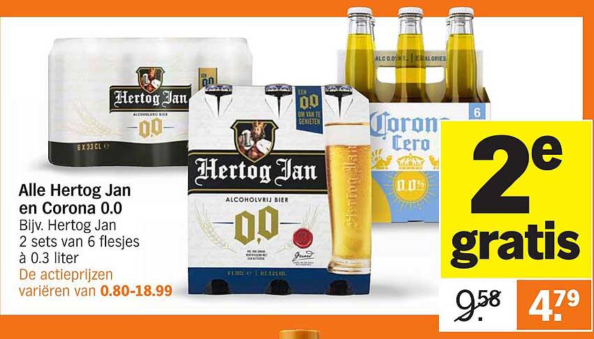 Alle Hertog Jan en Corona 0.0
