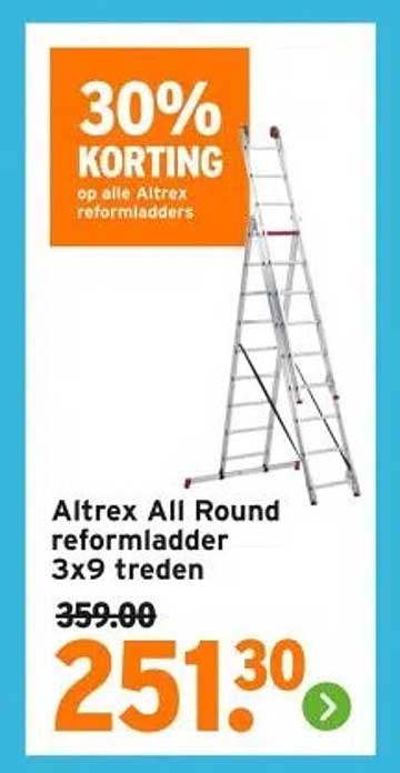 Altrex All Round reformladder 3x9 treden