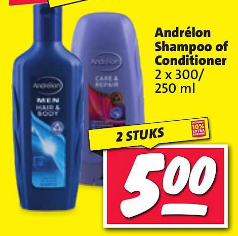 Andrélon Shampoo of Conditioner 2 x 300/250 ml