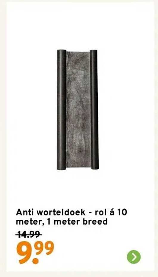 Anti worteldoek - rol á 10 meter, 1 meter breed