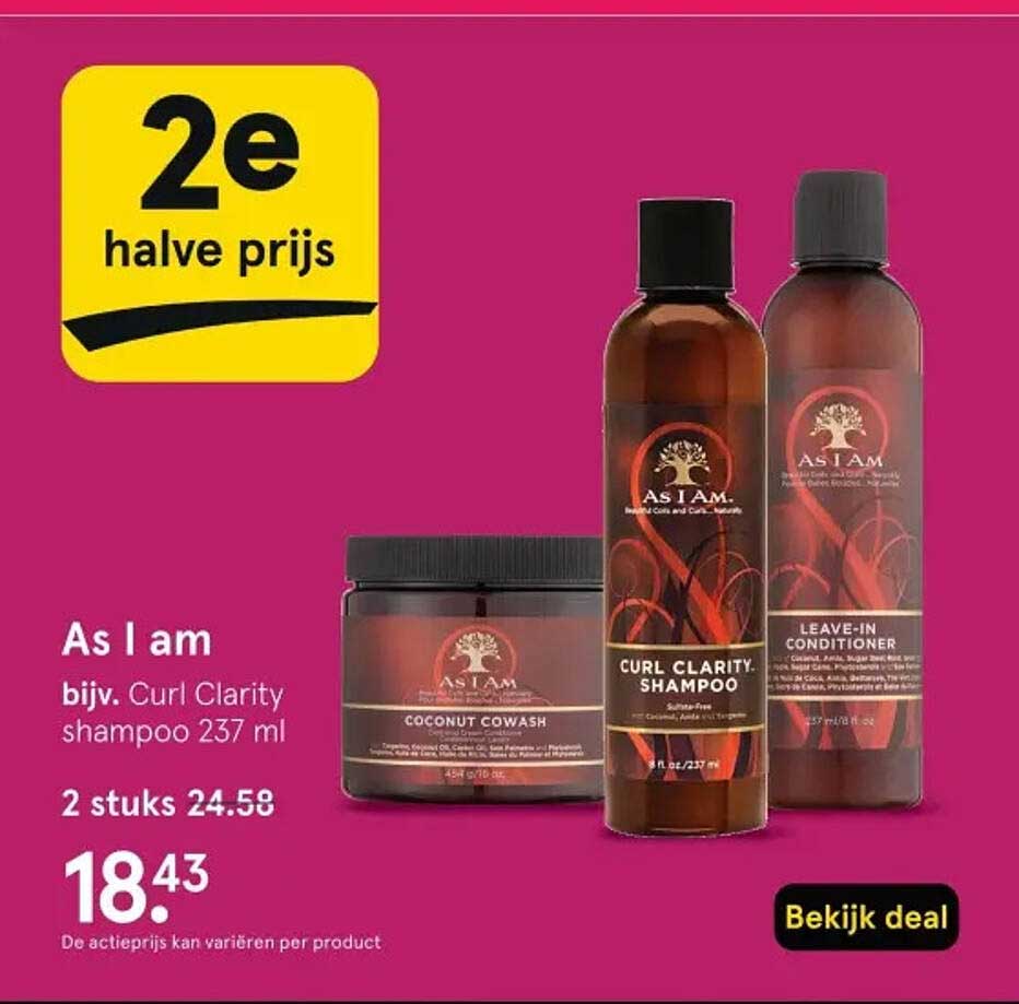 As I Am bijv. Curl Clarity shampoo 237 ml