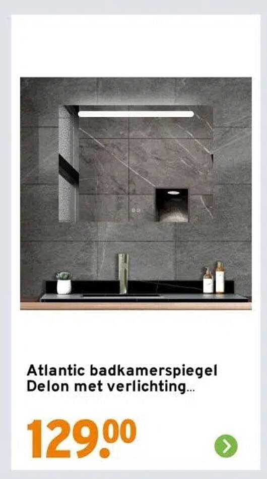 Atlantic badkamerspiegel Delon met verlichting...