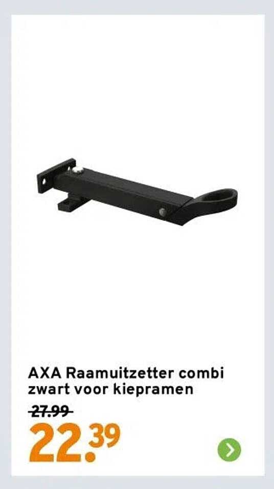 AXA Raamuitzetter combi zwart voor kiepramen