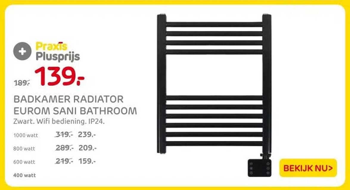 BADKAMER RADIATOR EUROM SANI BATHROOM
