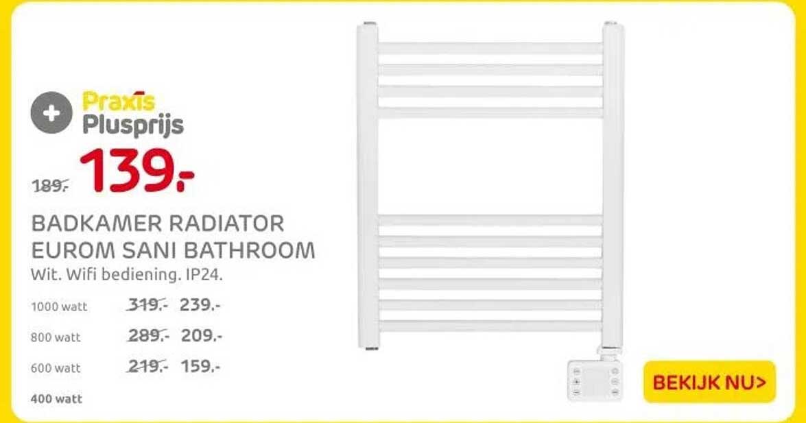 BADKAMER RADIATOR EUROM SANI BATHROOM