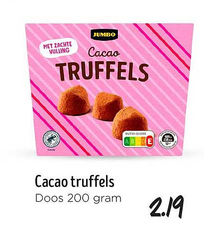 Cacao truffels