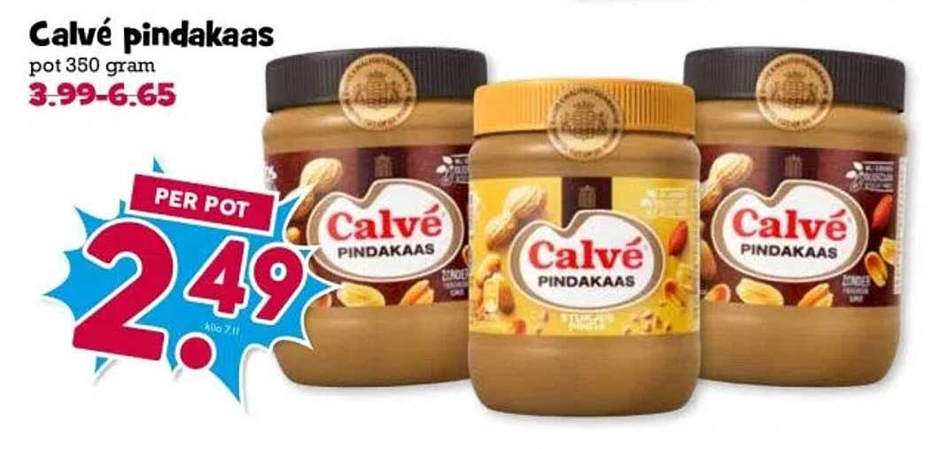 Calvé pindakaas pot 350 gram