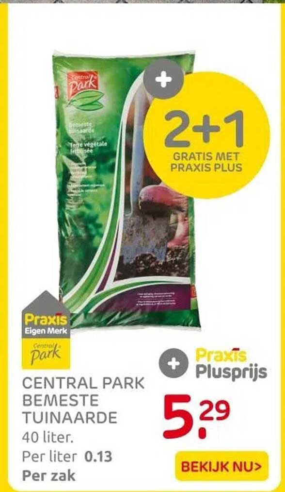 CENTRAL PARK BEMESTE TUINAARDE 40 liter.