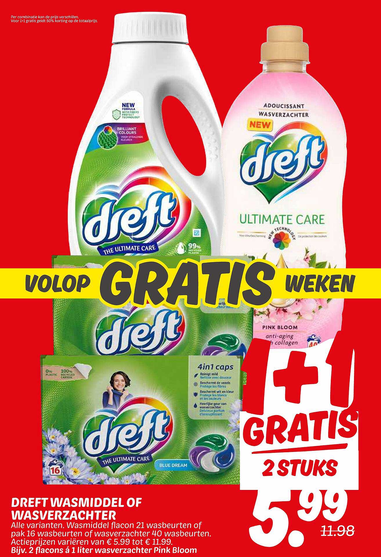 Dreft wasmiddel of wasverzachter