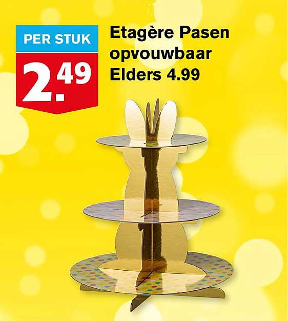Etagère Pasen opvouwbaar