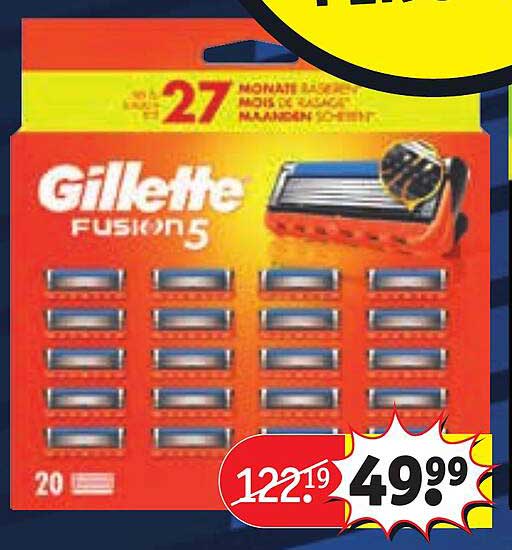 Gillette Fusion5 met 27 maanden scheermesjes
