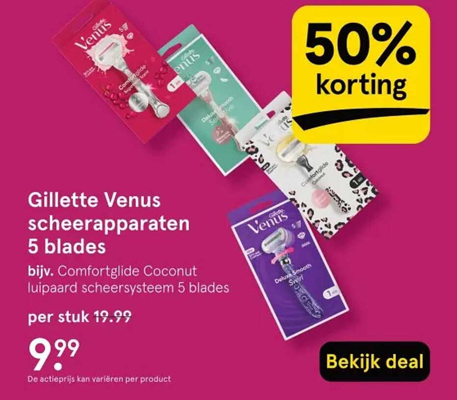 Gillette Venus scheerapparaten 5 blades