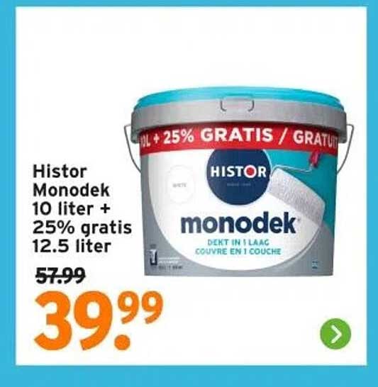 Histor Monodek 10 liter + 25% gratis 12.5 liter