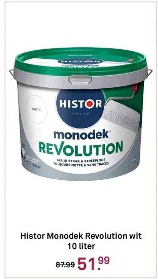 Histor Monodek Revolution wit 10 liter