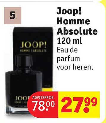 Joop! Homme Absolute 120 ml Eau de parfum voor heren.
