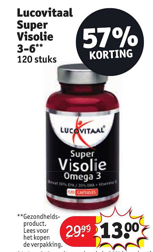 Lucovitaal Super Visolie 3-6** 120 stuks