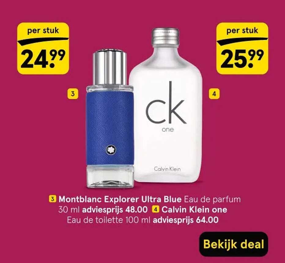 Montblanc Explorer Ultra Blue Eau de parfum 30 ml adviesprijs 48.00