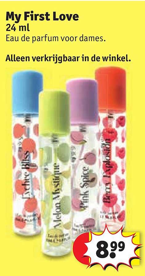 My First Love 24 ml Eau de parfum voor dames.