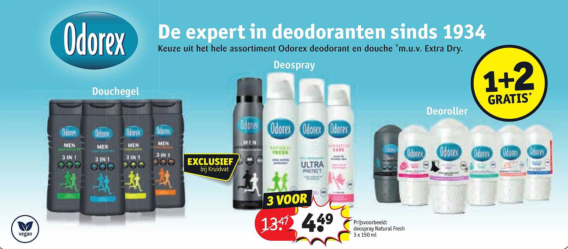 Odorex 3 voor 4,49