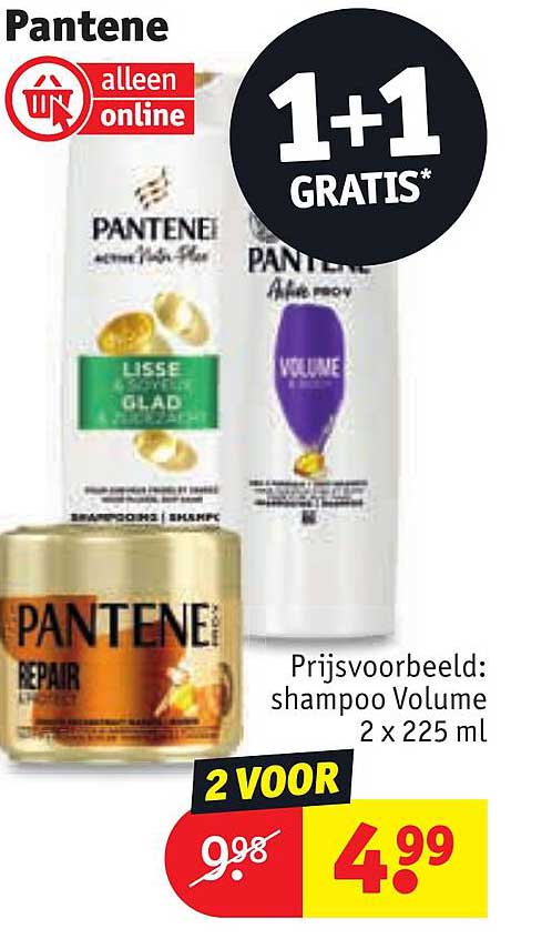 Pantene Shampoo Volume 2 x 225 ml