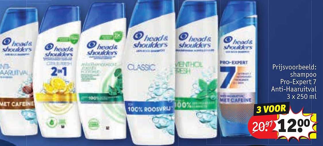 Prijsvoorbeeld: shampoo Pro-Expert 7 Anti-Haaruitval 3 x 250 ml