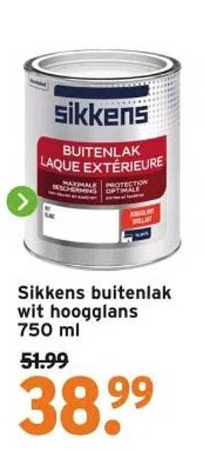 Sikkens buitenlak wit hoogglans 750 ml