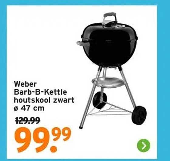 Weber Barb-B-Kettle houtskool zwart ø 47 cm