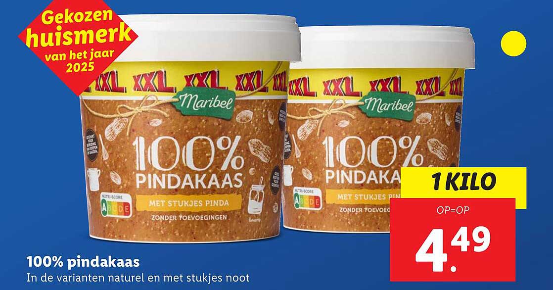100% pindakaas