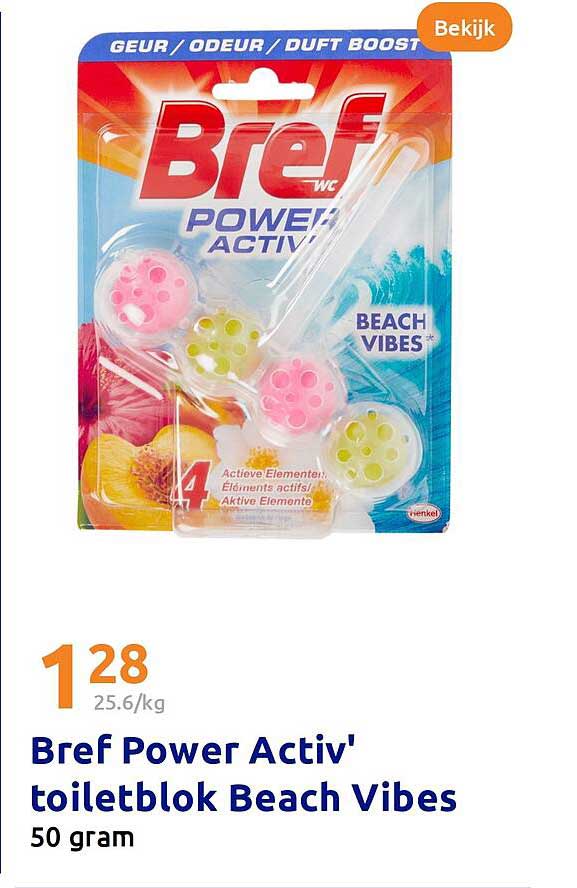 Bref Power Activ' toiletblok Beach Vibes