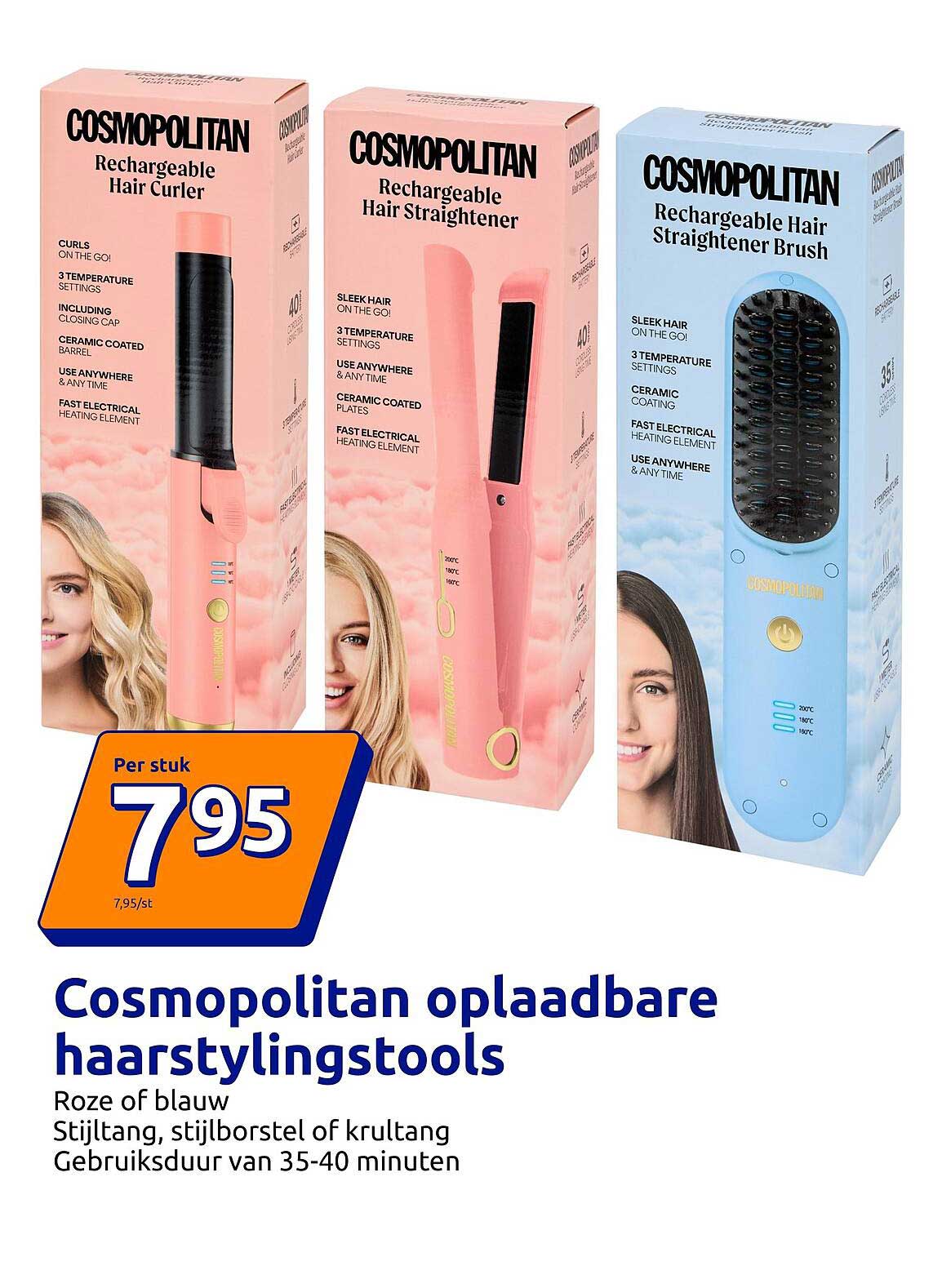 Cosmopolitan oplaadbare haarstylingtools