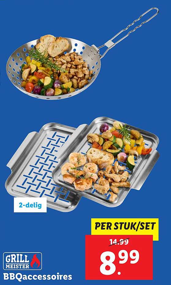 GRILL MEISTER BBQ accessoires 2-delig