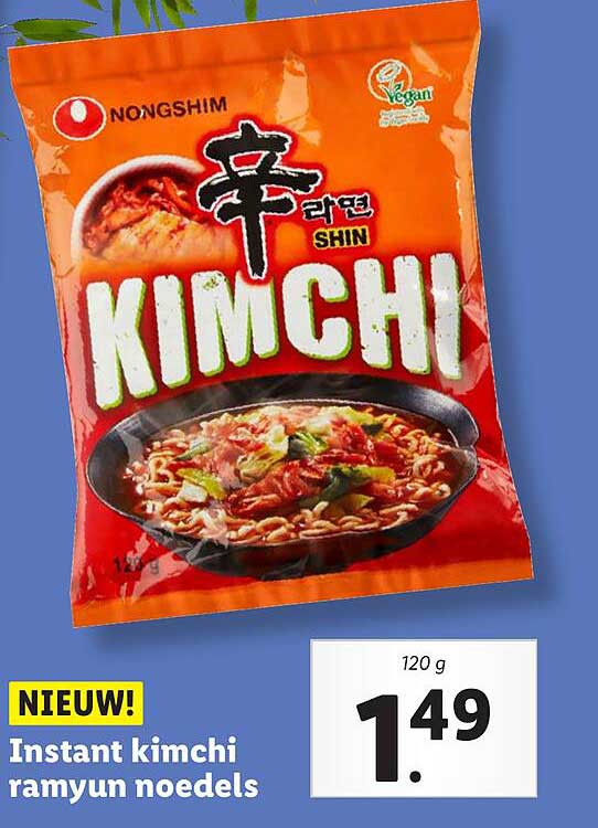 Instant kimchi ramyun noedels